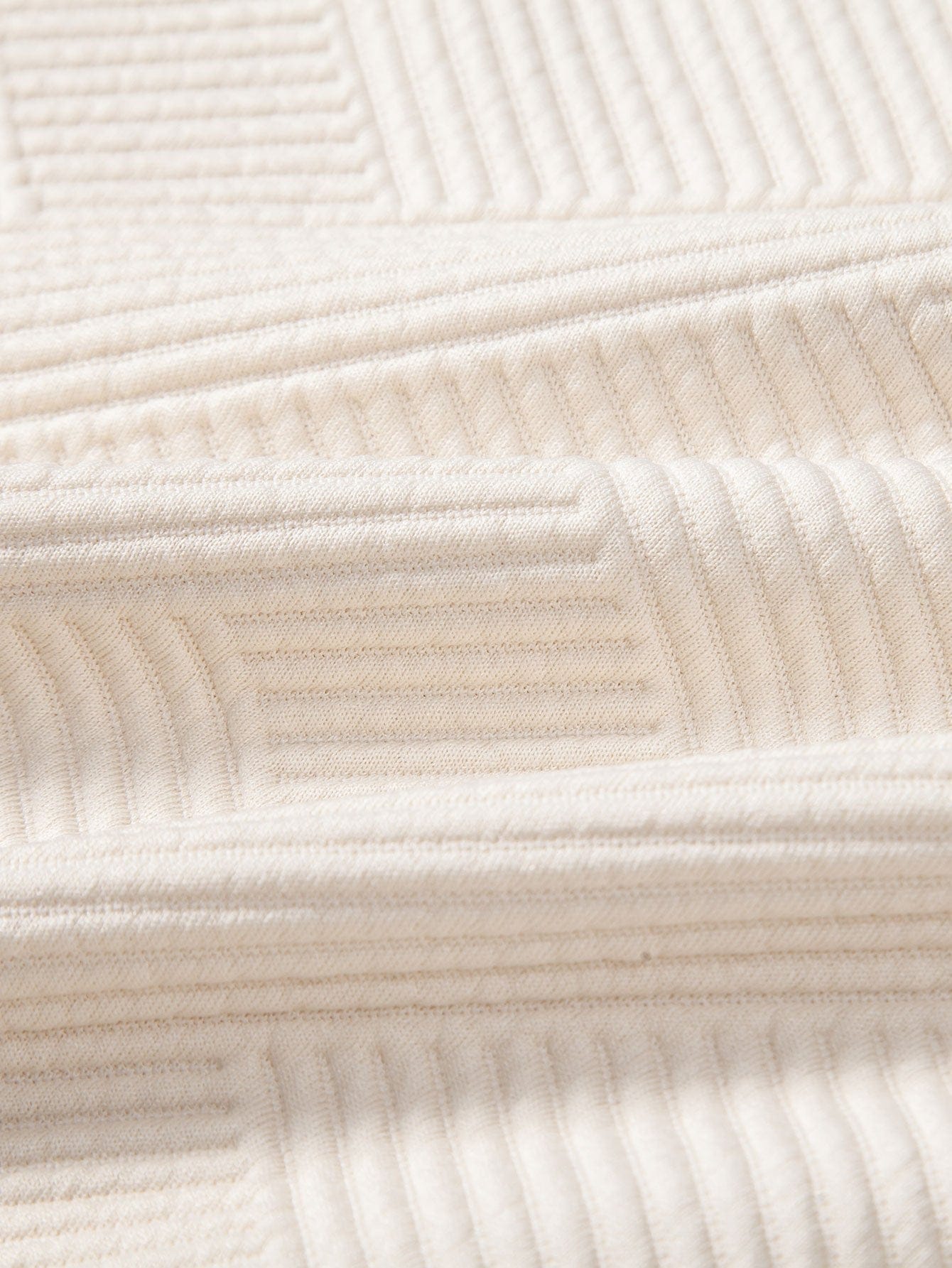Velira Sweatshirts Atsipalaidavęs geometrinis dryžuotas džemperis