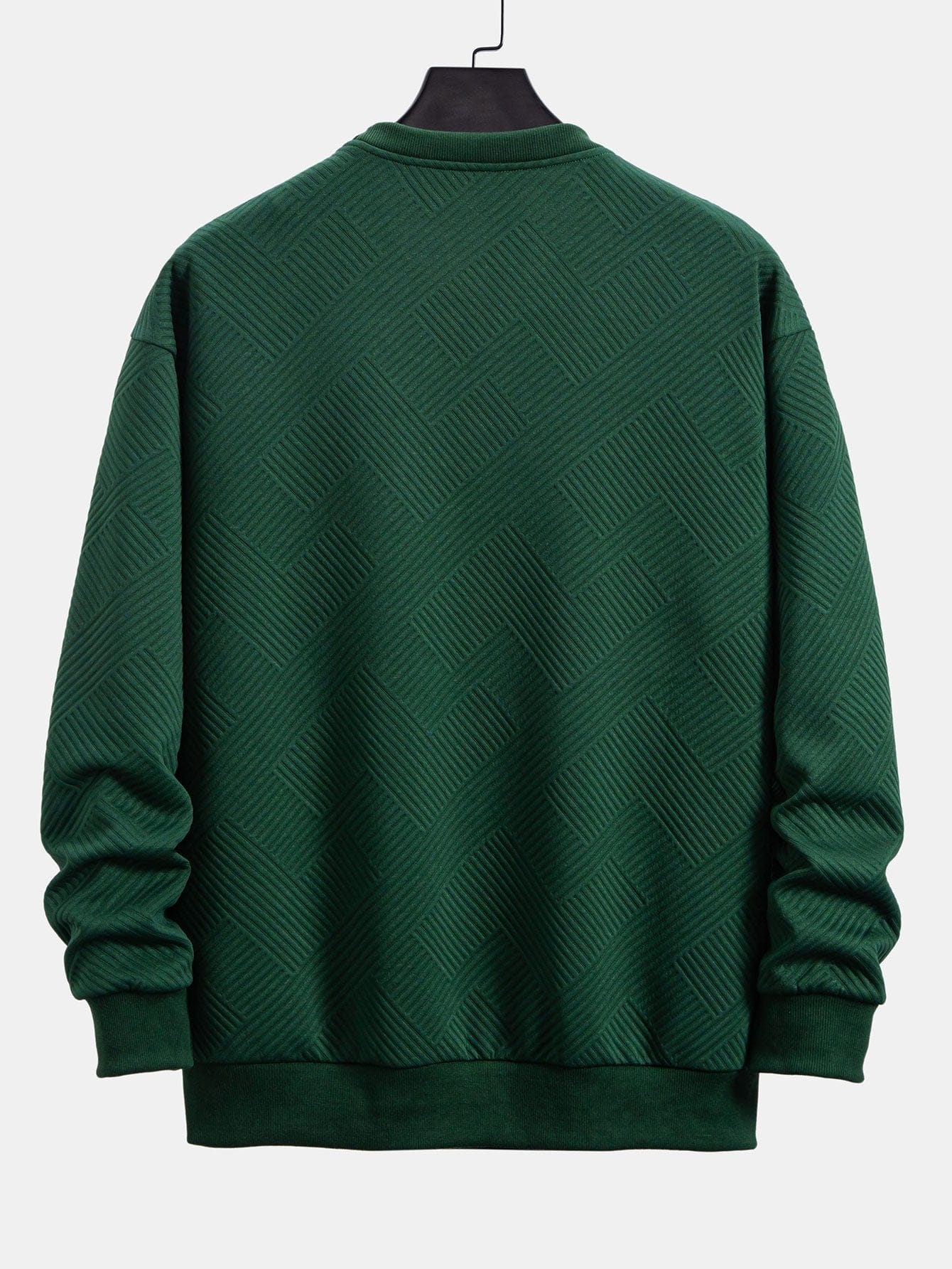 Velira Sweatshirts Atsipalaidavęs geometrinis dryžuotas džemperis
