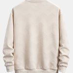 Velira Sweatshirts Atsipalaidavęs geometrinis dryžuotas džemperis