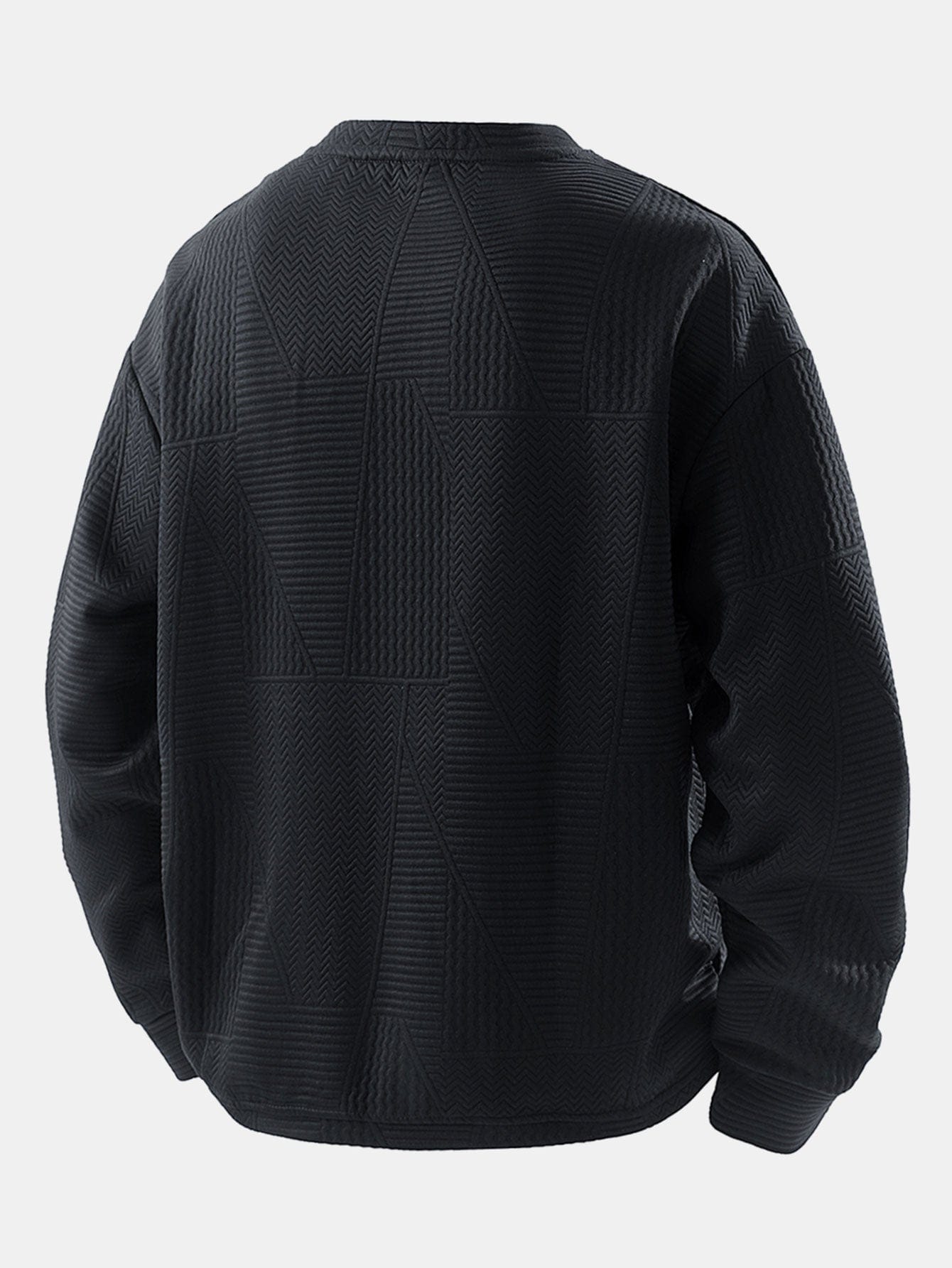 Velira Sweatshirts Atsipalaidavęs Geometrinis Žakardo Palaidinukas