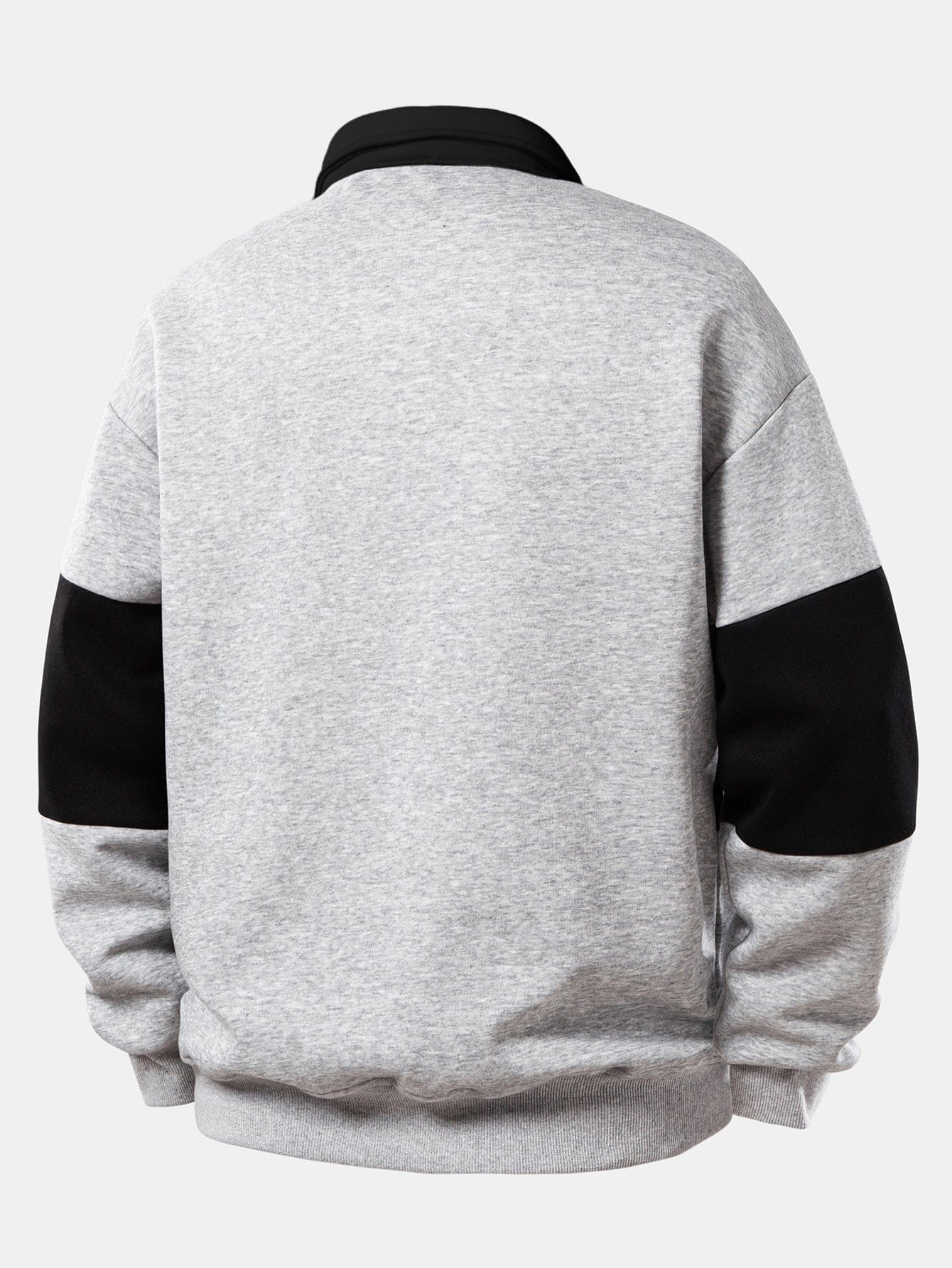 Velira Sweatshirts Atsipalaidavęs Los Andželo spaudos spalvų blokas polo apykaklės džemperis