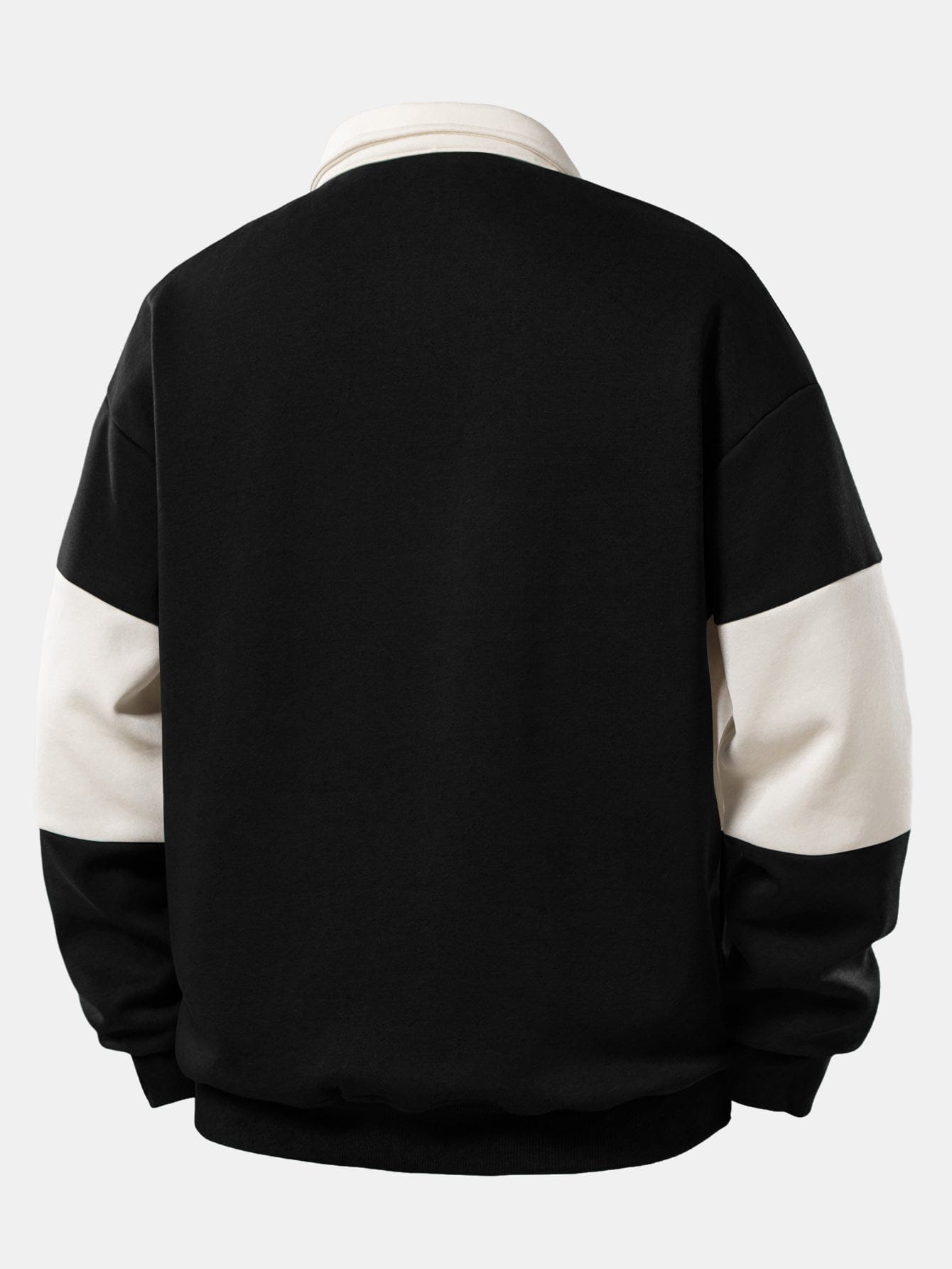 Velira Sweatshirts Atsipalaidavęs Los Andželo spaudos spalvų blokas polo apykaklės džemperis
