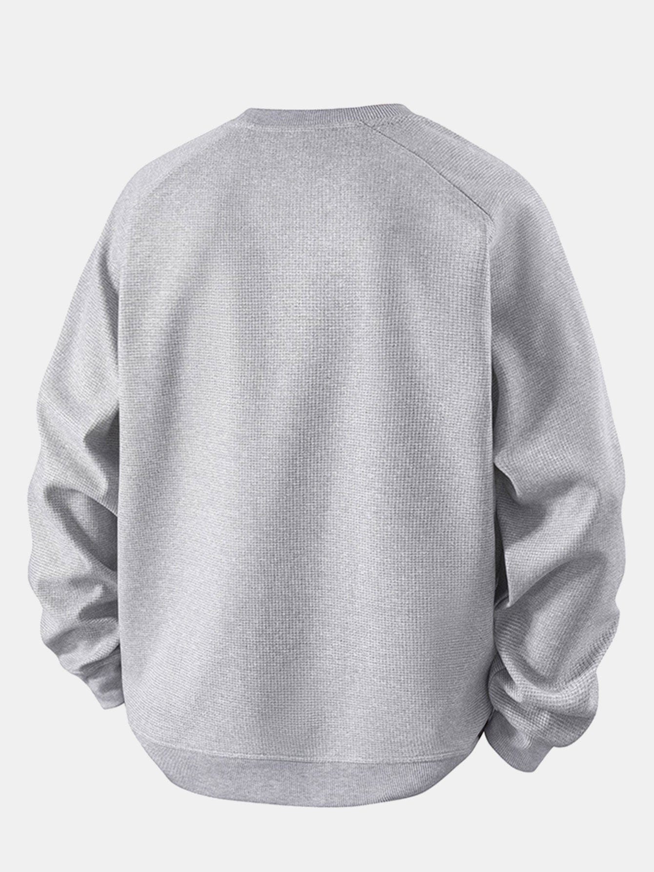 Velira Sweatshirts Atsipalaidavęs Waffle Crew Neck Megztinis