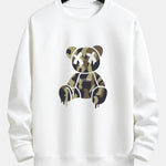 Velira Sweatshirts balta / S Kamikadze ištirpstančio meškos rašto laisvo kirpimo džemperis