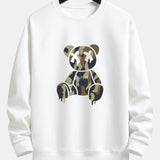 Velira Sweatshirts balta / S Kamikadze ištirpstančio meškos rašto laisvo kirpimo džemperis