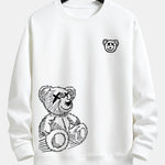 Velira Sweatshirts balta / S Meškos Pėdsakų Laisvalaikio Fit Džemperis