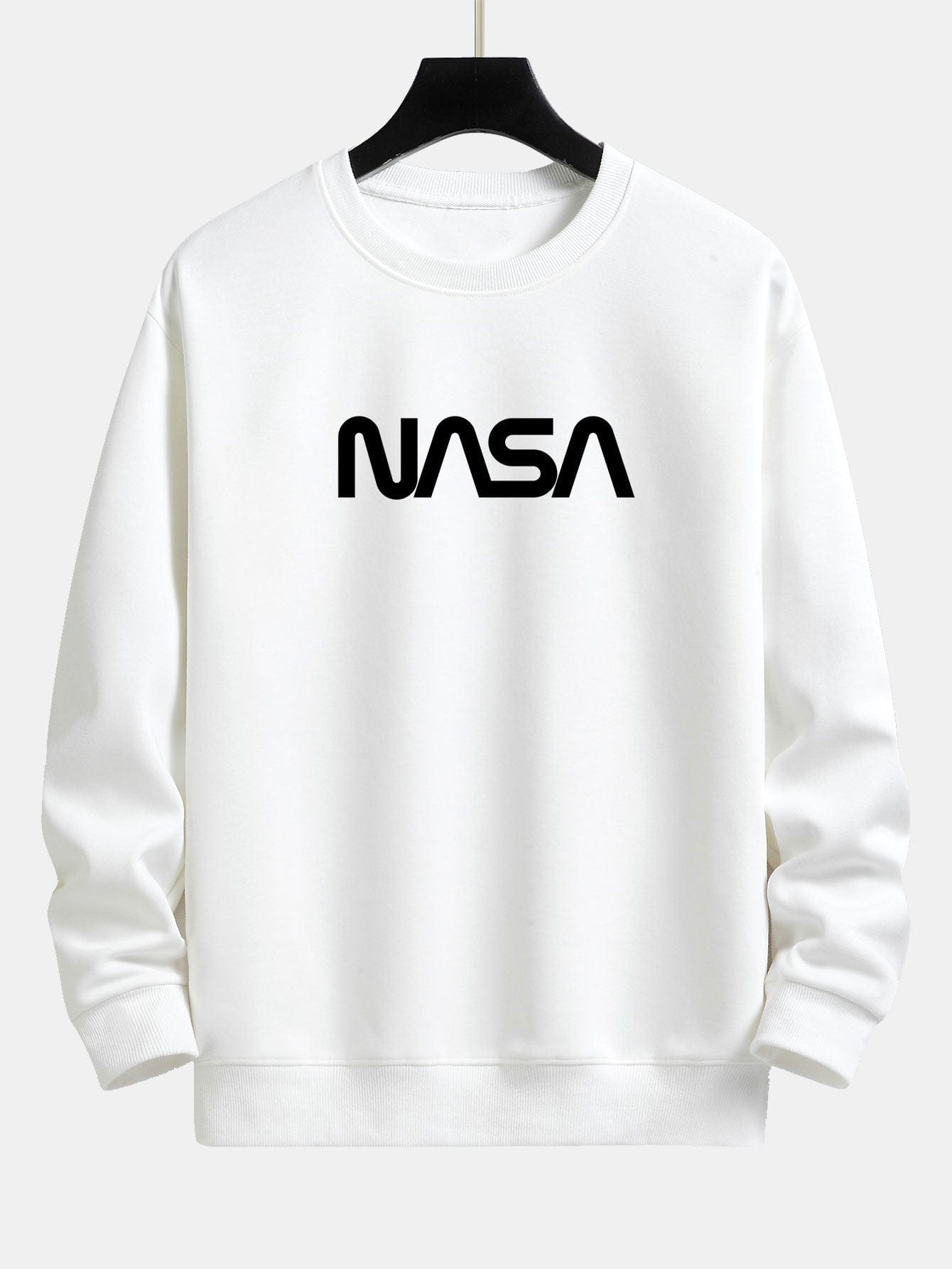Velira Sweatshirts balta / S NASA Print Relax Fit Sweatshirt