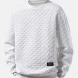 Velira Sweatshirts Balta / S Šaškinis Jacquard Palaidinukas