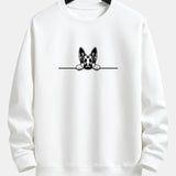 Velira Sweatshirts balta / S Žiūrintis Vokiečių Aviganis Spauda Laisvas Pritaikymas Palaidinė