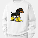 Velira Sweatshirts Balta / XS Batai su takso atspaudu, laisvas kirpimas, džemperis
