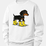 Velira Sweatshirts Balta / XS Batai su takso atspaudu, laisvas kirpimas, džemperis