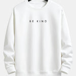 Velira Sweatshirts balta / XS Būk geras spausdinimo laisvalaikio megztinis