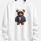 Velira Sweatshirts balta / XS Lokys Odinėje Striukėje Spauda Laisvas Švarkas