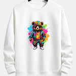Velira Sweatshirts balta / XS Spalvingo Lokio Spauda Atsipalaidavęs Palaidinukas