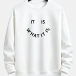 Velira Sweatshirts balta / XS Tai, kas yra, atspausdintas laisvas megztinis