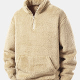 Velira Sweatshirts Bežinė / S Ketvirčio užtrauktuku Teddy megztinis