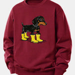 Velira Sweatshirts Bordo / XS Batai su takso atspaudu, laisvas kirpimas, džemperis