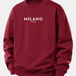 Velira Sweatshirts Bordo / XS Milano spaudinys laisvas megztinis