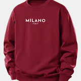 Velira Sweatshirts Bordo / XS Milano spaudinys laisvas megztinis