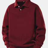 Velira Sweatshirts bordo / XS Solidus polo apykaklės megztinis