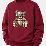 Velira Sweatshirts Bordo / XS Tikrinto Lokio Spaudas Laisvas Palaidinukas