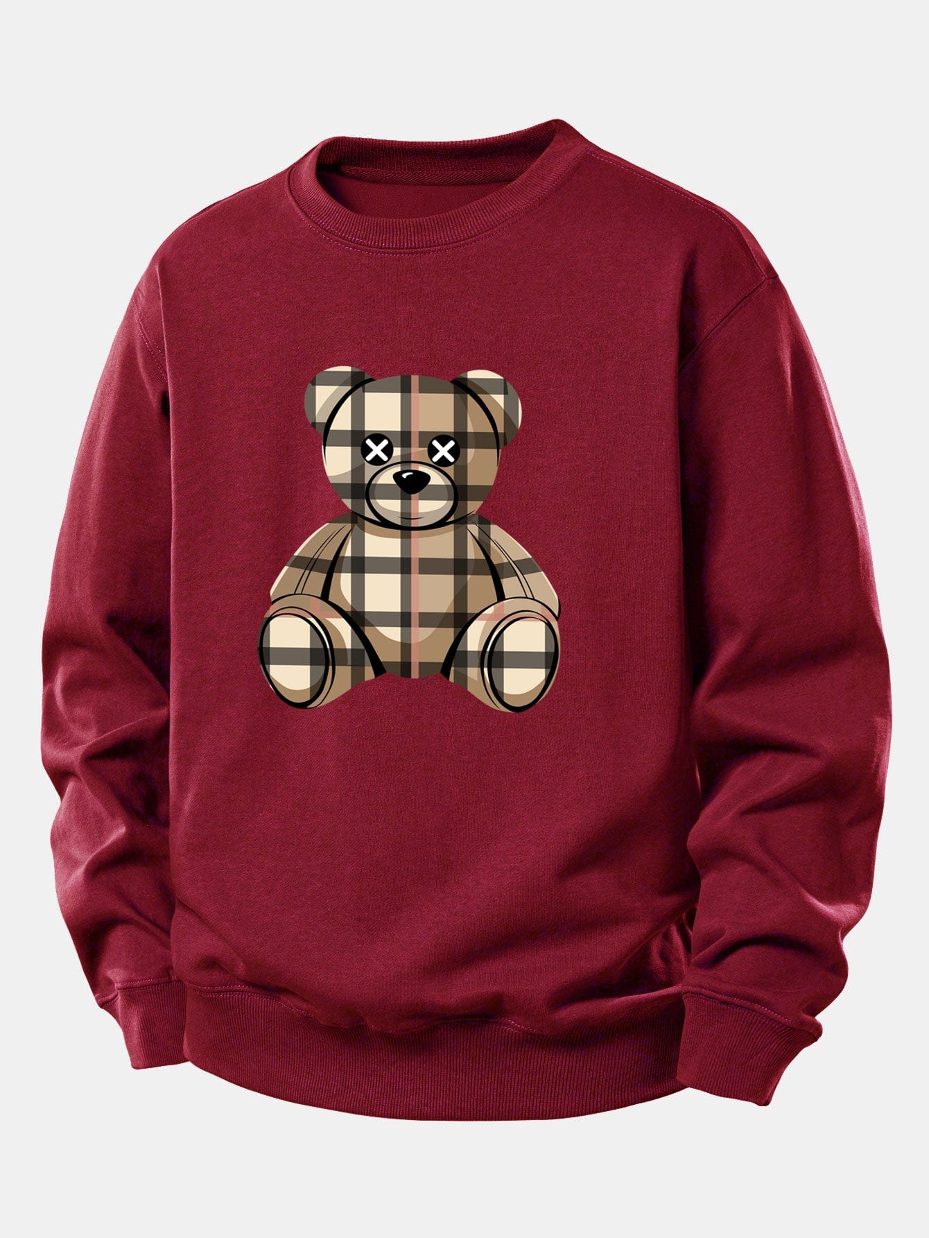 Velira Sweatshirts Bordo / XS Tikrinto Lokio Spaudas Laisvas Palaidinukas