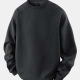 Velira Sweatshirts juoda / S Atsipalaidavęs Waffle Crew Neck Megztinis