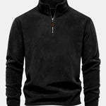Velira Sweatshirts juoda / S Poliarinio Fleece Ketvirčio Užtrauktuko Megztinis