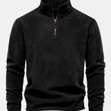 Velira Sweatshirts juoda / S Poliarinio Fleece Ketvirčio Užtrauktuko Megztinis
