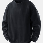 Velira Sweatshirts juoda / XS Atsipalaidavęs Geometrinis Žakardo Palaidinukas