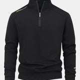 Velira Sweatshirts juoda / XS Ketvirčio užtrauktuko džemperis