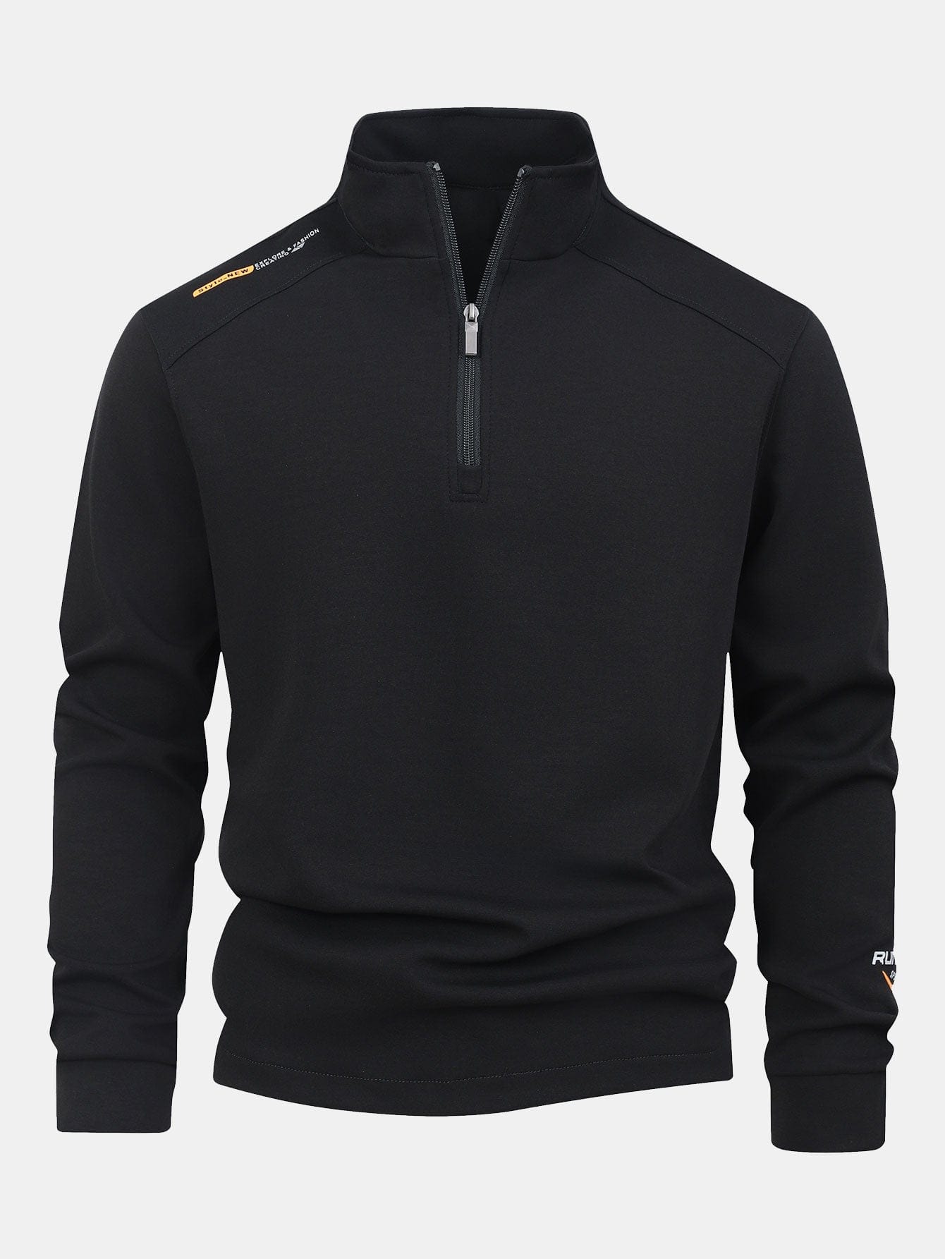Velira Sweatshirts juoda / XS Ketvirčio užtrauktuko džemperis