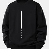 Velira Sweatshirts Juoda / XS Svajonių Dryžuotas Spausdinimas Laisvas Fit Palaidinukė