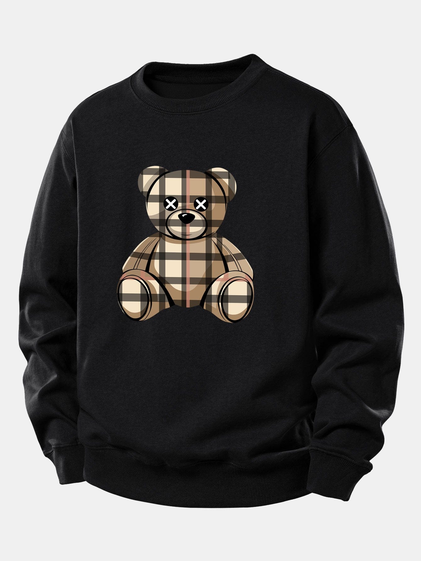 Velira Sweatshirts Juoda / XS Tikrinto Lokio Spaudas Laisvas Palaidinukas