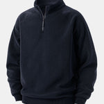 Velira Sweatshirts Jūros tamsiai mėlyna / XS Polarinis Fleece Ketvirčio Užtrauktuku Megztinis