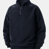 Velira Sweatshirts Jūros tamsiai mėlyna / XS Polarinis Fleece Ketvirčio Užtrauktuku Megztinis