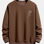 Velira Sweatshirts kava / S Rožių Rašto Atsipalaidavęs Palaidinukas