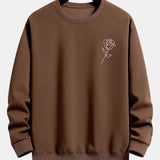 Velira Sweatshirts kava / S Rožių Rašto Atsipalaidavęs Palaidinukas