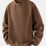 Velira Sweatshirts kava / XS Atsipalaidavęs Geometrinis Žakardo Palaidinukas