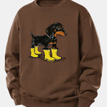 Velira Sweatshirts Kava / XS Batai su takso atspaudu, laisvas kirpimas, džemperis