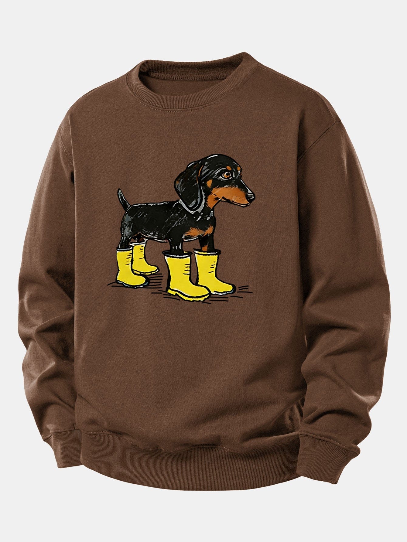 Velira Sweatshirts Kava / XS Batai su takso atspaudu, laisvas kirpimas, džemperis