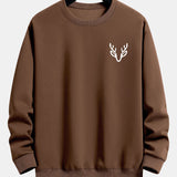 Velira Sweatshirts Kava / XS Elnių Galvos Spauda Laisvalaikio Puloveris