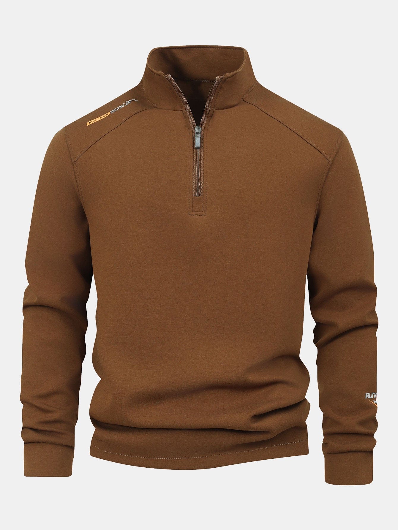 Velira Sweatshirts kava / XS Ketvirčio užtrauktuko džemperis