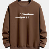 Velira Sweatshirts kava / XS Nepasiduok! Atsipalaidavęs prigludęs džemperis
