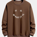 Velira Sweatshirts kava / XS Tai, kas yra, atspausdintas laisvas megztinis