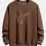 Velira Sweatshirts kavos / S Katės Fist Bump Spaudimo Relax Fit Palaidinukė