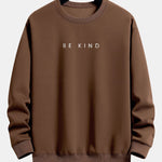 Velira Sweatshirts kavos / XS Būk geras spausdinimo laisvalaikio megztinis
