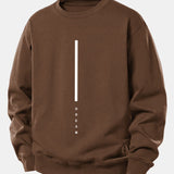 Velira Sweatshirts Kavos / XS Svajonių Dryžuotas Spausdinimas Laisvas Fit Palaidinukė