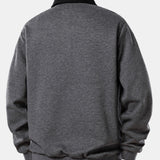 Velira Sweatshirts Kontrasto polo apykaklės džemperis