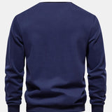Velira Sweatshirts Kontrasto Polo Apykaklės Megztinis